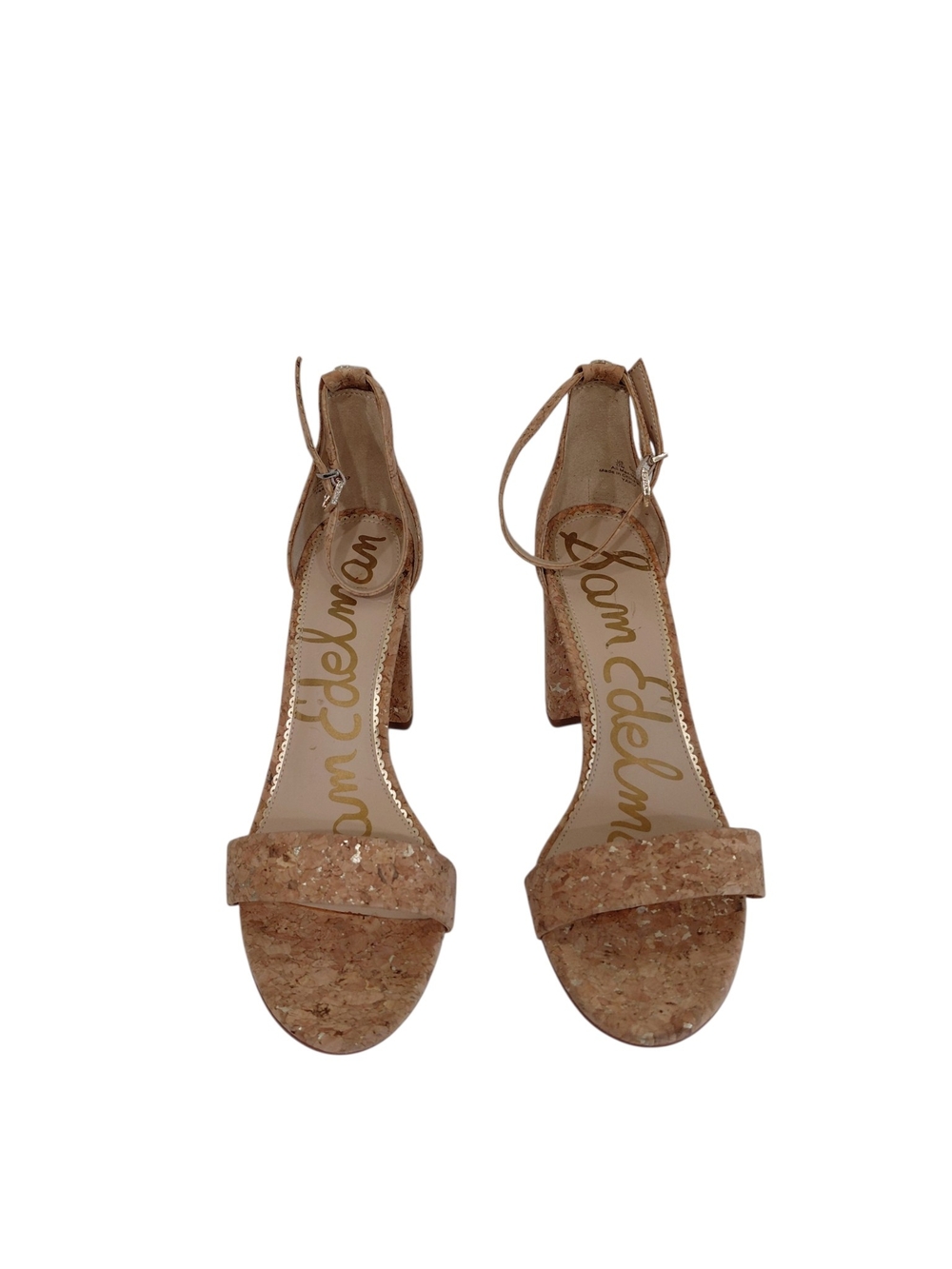 Sam Edelman Tan Cork Block Heel Sandals